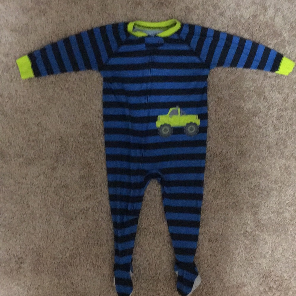 Boys 18m monster truck pajamas.